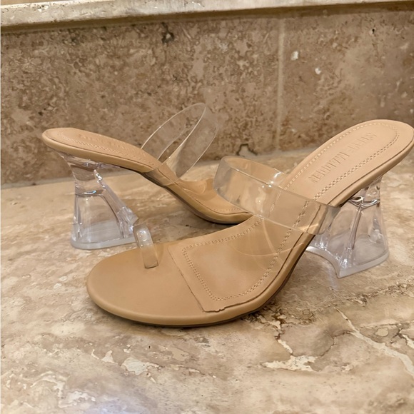 Steve Madden clear Heeled Sandals - Picture 1 of 7